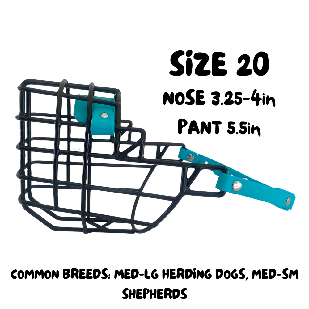 Size 20 Standard Muzzle — Big Snoof Dog Gear